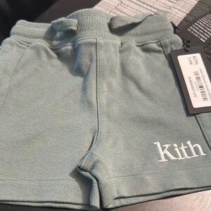 Kith Green Athletic Shorts with Elastic Waistband